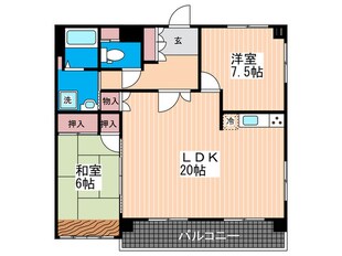 楠原パークビル(６Ｆ)の物件間取画像